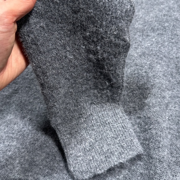 Lululemon Alpaca Wool Blend Gray Thick Cardigan Sweater Mens Large - Picture 7 of 10